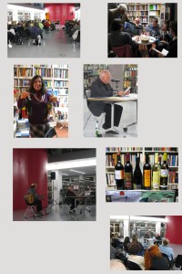 Collage Pessoa Lesung - Weinprobe