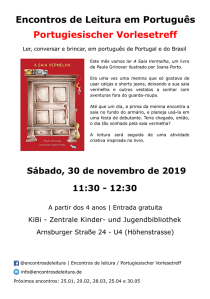 Encontros de Leitura 30 de novembro